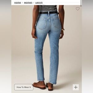 - J. Crew Tall classic straight jean in Elia wash 26T NWT